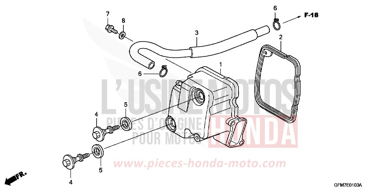 CYLINDER HEAD COVER for NHX 110 BLACK (NH1) from 2008